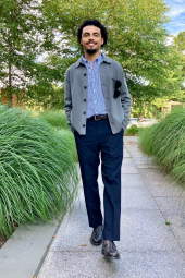 Элегантные брюки UNIQLO штаны 1159860410 (Синий XXL)