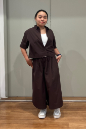 Женские укороченные штаны UNIQLO кюлоты 1159860445 (Коричневый L)