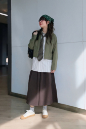 Женские укороченные штаны UNIQLO кюлоты 1159860445 (Коричневый L)