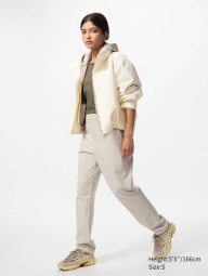 Эластичные штаны UNIQLO с теплой подкладкой 1159860764 (Молочный XXL)