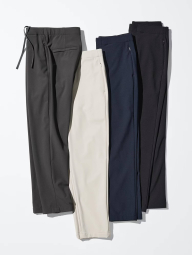 Эластичные штаны UNIQLO с теплой подкладкой 1159860764 (Молочный XXL)