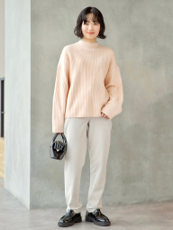 Эластичные штаны UNIQLO с теплой подкладкой 1159860764 (Молочный XXL)