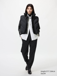 Эластичные штаны UNIQLO с теплой подкладкой 1159860765 (Черный XXL)