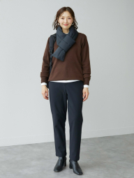Эластичные штаны UNIQLO с теплой подкладкой 1159860765 (Черный XXL)