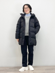 Эластичные штаны UNIQLO с теплой подкладкой 1159860765 (Черный XXL)