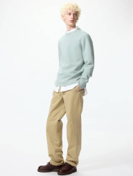 Прямі штани UNIQLO 1159862205 (Бежевий 36)