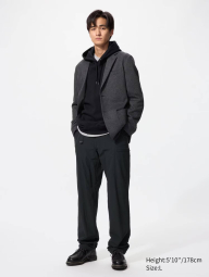 Штани UNIQLO на флісі 1159862324 (Чорний XL)