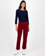 Женские вельветовые брюки Tommy Hilfiger 1159863100 (Красный 8)