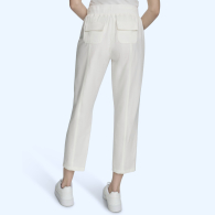 Женские штаны Calvin Klein укороченные 1159864972 (Белый L)