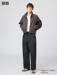 Широкие прямые брюки UNIQLO 1159865232 (Черный 36)