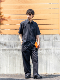 Широкие прямые брюки UNIQLO 1159865232 (Черный 36)