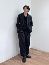 Широкие прямые брюки UNIQLO 1159865232 (Черный 36)