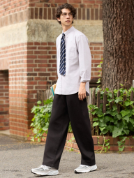 Широкі штани UNIQLO 1160076933 (Чорний 35)