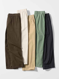 Хлопковые штаны UNIQLO 1160382756 (Бежевый XL)