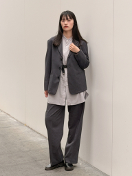 Жіночі штани UNIQLO з високою посадкою 1160679119 (Сірий 6)
