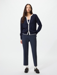 Жіночі укорочені штани UNIQLO в смужку 1160680112 (Синій M)