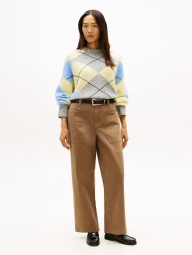Широкие женские штаны Tommy Hilfiger брюки 1161036657 (Коричневый 10)