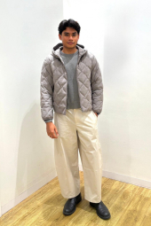 Женские укороченные штаны UNIQLO широкие 1161499346 (Молочный XL)
