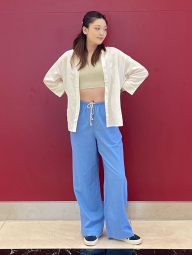 Легкие женские штаны UNIQLO 1163258952 (Голубой XL)