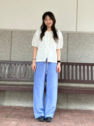 Легкие женские штаны UNIQLO 1163258952 (Голубой XL)