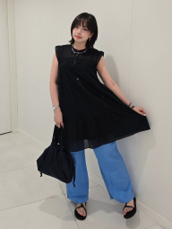 Легкие женские штаны UNIQLO 1163258952 (Голубой XL)