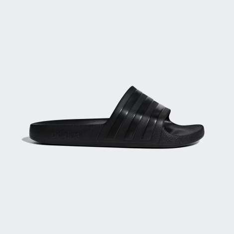 Легкие шлепанцы Adilette Aqua Adidas с фирменными полосками 39 (6 US) 25 см Черный 1159845547