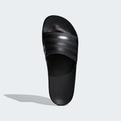 Легкие шлепанцы Adilette Aqua Adidas с фирменными полосками 39 (6 US) 25 см Черный 1159845547
