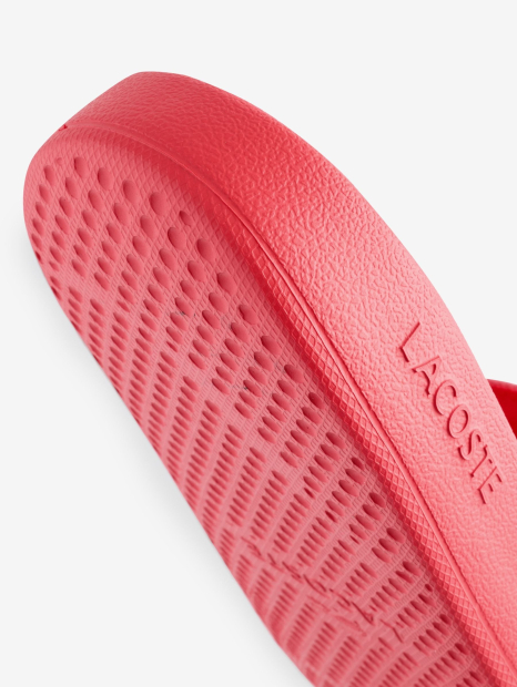 Мужские шлепанцы Lacoste с логотипом 43 (10 US) 28 см Красный 1159845635