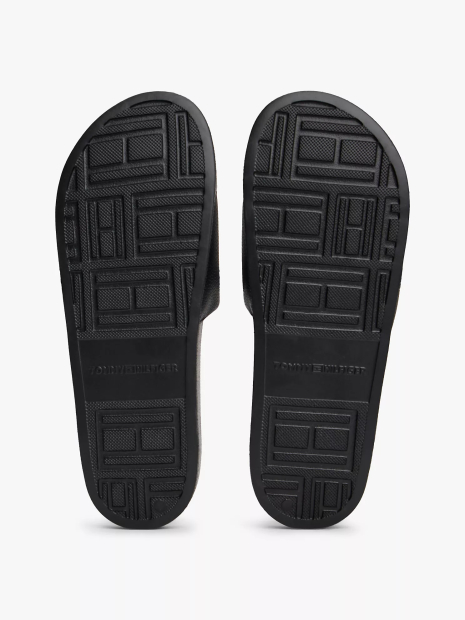 Чоловічі шльопанці Tommy Hilfiger з логотипом 43 (10 US) 27,5 см Чорний 1159847395