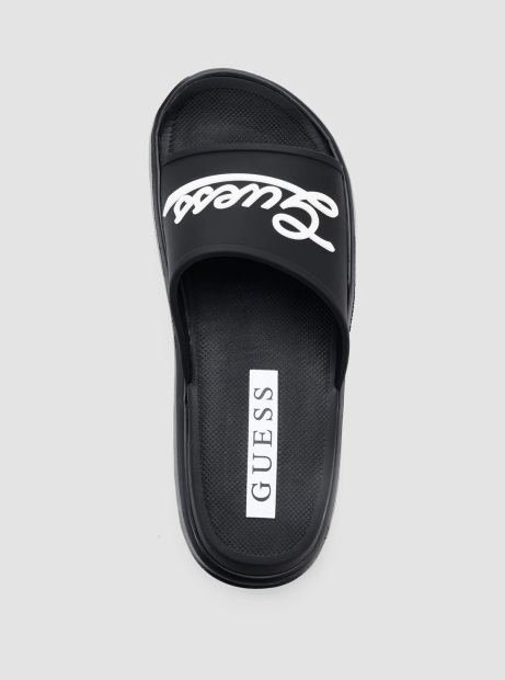 Мужские шлепанцы Molar Guess с логотипом 43 (10 US) 28,5 см Черный 1159848482