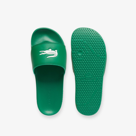 Чоловічі шльопанці Lacoste Serve 0.0 з логотипом 40,5 (8 US) 25,4 см Зелений 1159850374