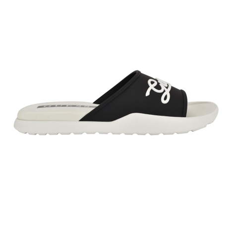 Мужские шлепанцы Molar Guess с логотипом 46 (13 US) 31 см Черный/Белый 1159850468