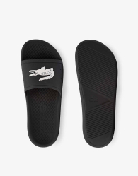 Мужские шлепанцы Lacoste с принтом 46 (12 US) 29 см Черный 1159840850