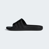 Легкие шлепанцы Adilette Aqua Adidas с фирменными полосками 39 (6 US) 25 см Черный 1159845547