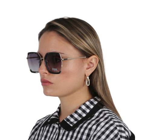 Солнцезащитные брендовые очки Butterfly Guess 1159842867 (Черный One size)