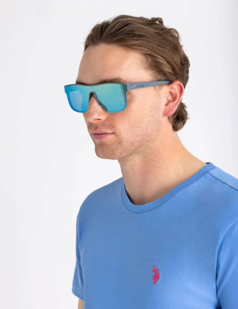 Мужские солнцезащитные очки U.S. Polo Assn 1159843771 (Серый One size)