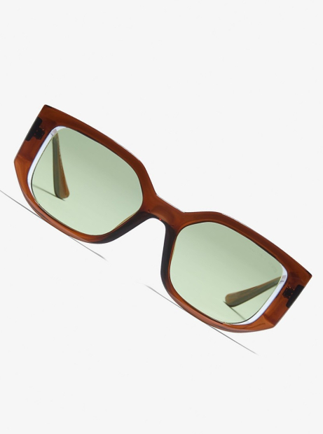 Женские солнцезащитные очки Michael Kors Rectangular 1159844076 (Коричневый One size)