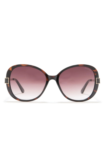 Солнцезащитные брендовые очки Oval Guess 1159845212 (Коричневый One size)