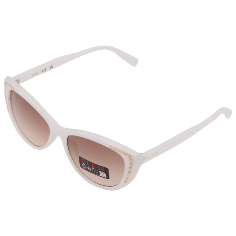 Солнцезащитные брендовые очки Cat Eye Guess 1159860531 (Белый One size)