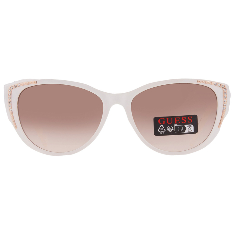 Солнцезащитные брендовые очки Cat Eye Guess 1159860531 (Белый One size)