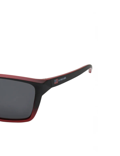 Солнцезащитные очки Rectangular U.S. Polo Assn 1159862595 (Черный/Красный One size)