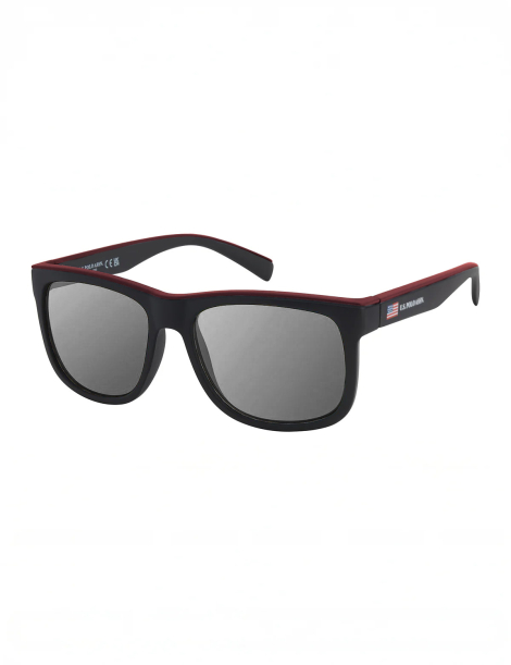 Солнцезащитные очки Rectangular U.S. Polo Assn 1159862600 (Черный/Красный One size)