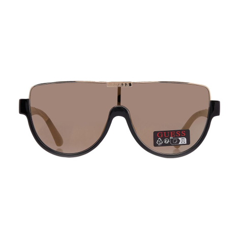 Солнцезащитные брендовые очки Shield Guess 1159864676 (Черный/Золотистый One size)