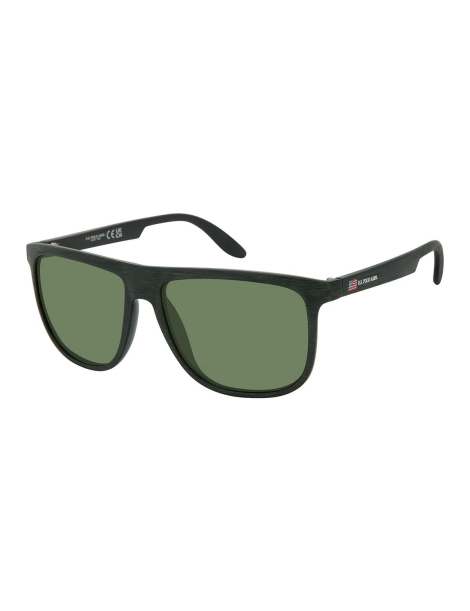 Солнцезащитные очки Rectangular U.S. Polo Assn 1159865467 (Черный/Зеленый One size)