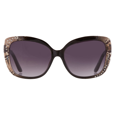 Солнцезащитные брендовые очки Butterfly Guess 1160689692 (Черный/Коричневый One size)