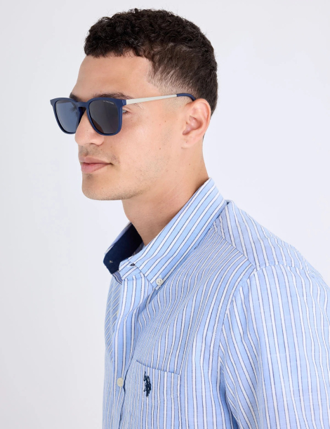Солнцезащитные очки Rectangular U.S. Polo Assn 1163107058 (Синий One size)