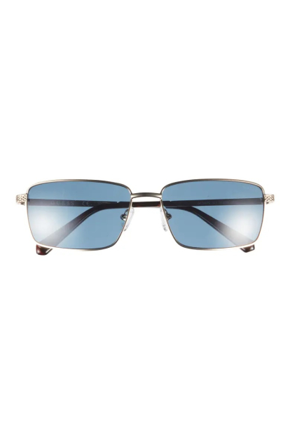Солнцезащитные брендовые очки Rectangular Guess 1163219772 (Золотистый One size)