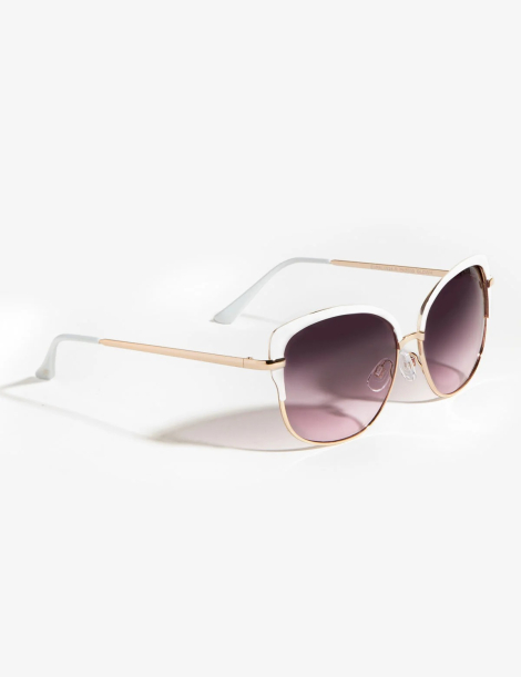 Солнцезащитные женские очки U.S. Polo Assn Cat Eye 1163279097 (Белый/Розовый One size)