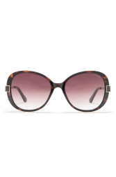 Солнцезащитные брендовые очки Oval Guess 1159845212 (Коричневый One size)