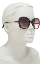 Солнцезащитные брендовые очки Oval Guess 1159845212 (Коричневый One size)